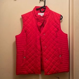 Orangish Red Vest